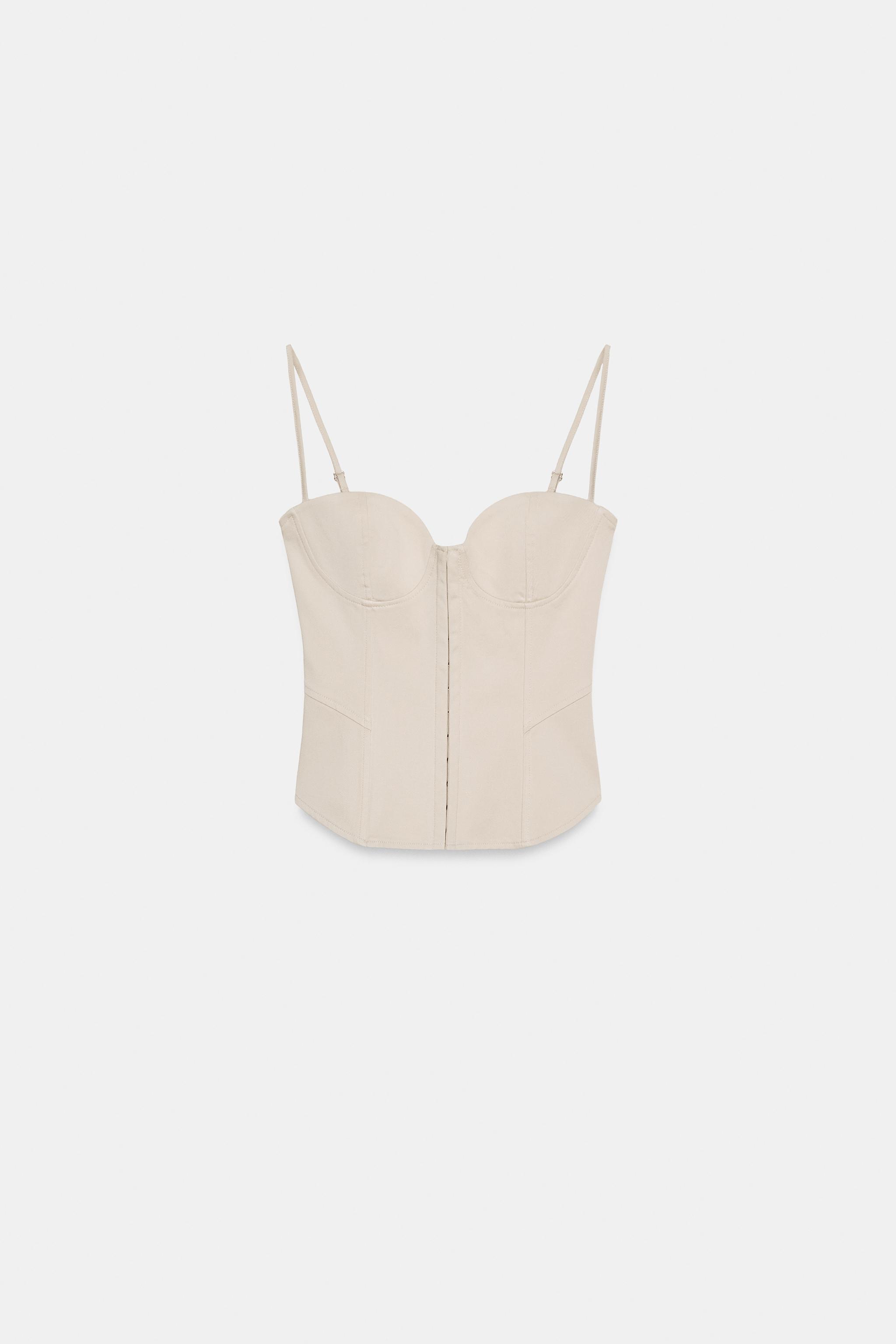 CORSET TOP WITH STRAPS